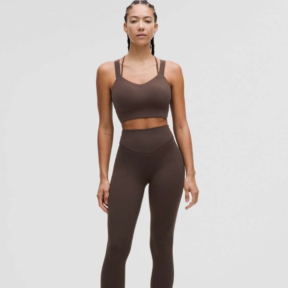 EUC Lululemon Like a Cloud Longline Bra *Light Support, D/DD Cup in Espresso - Picture 2 of 5